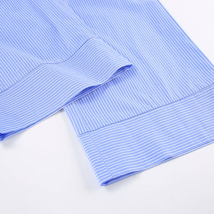 Trendy Striped Tops and Pants Sets