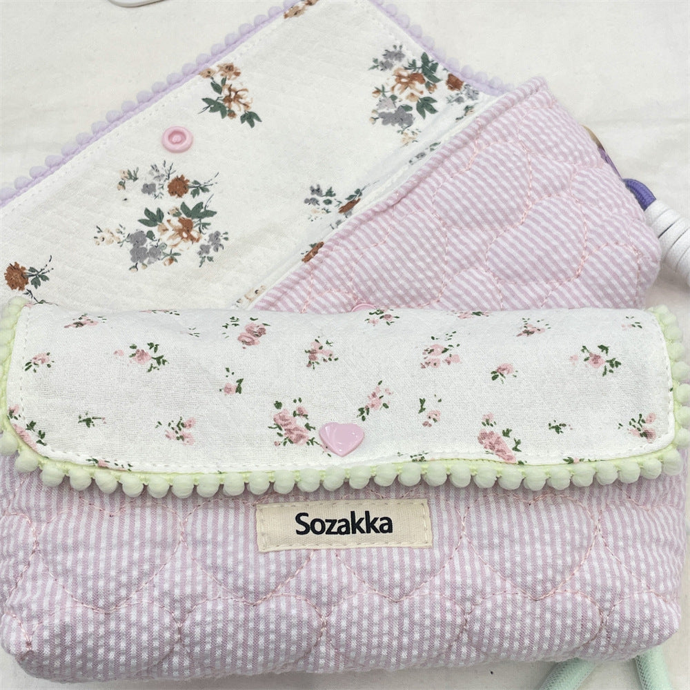 Floral Large Capacity Multi-Function Pencil Pouch