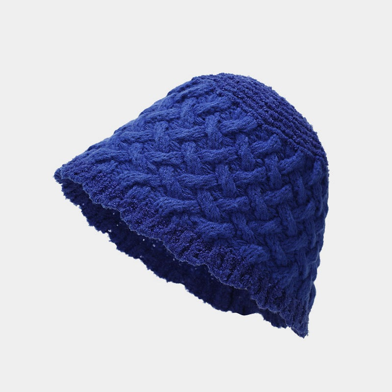 Vintage Twist Crochet Knit Bucket Hat