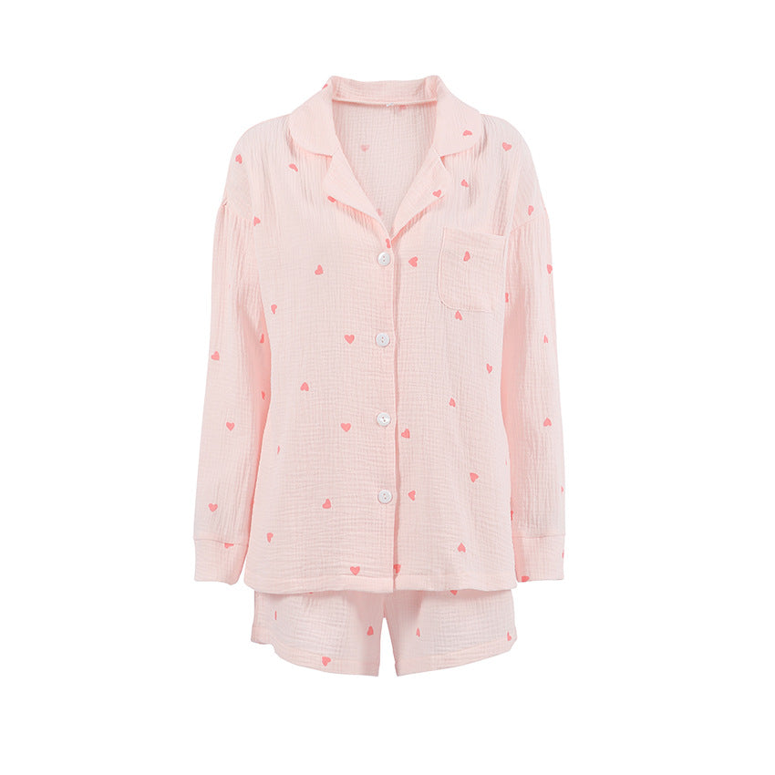Love Print Casual Soft Homewear Sets