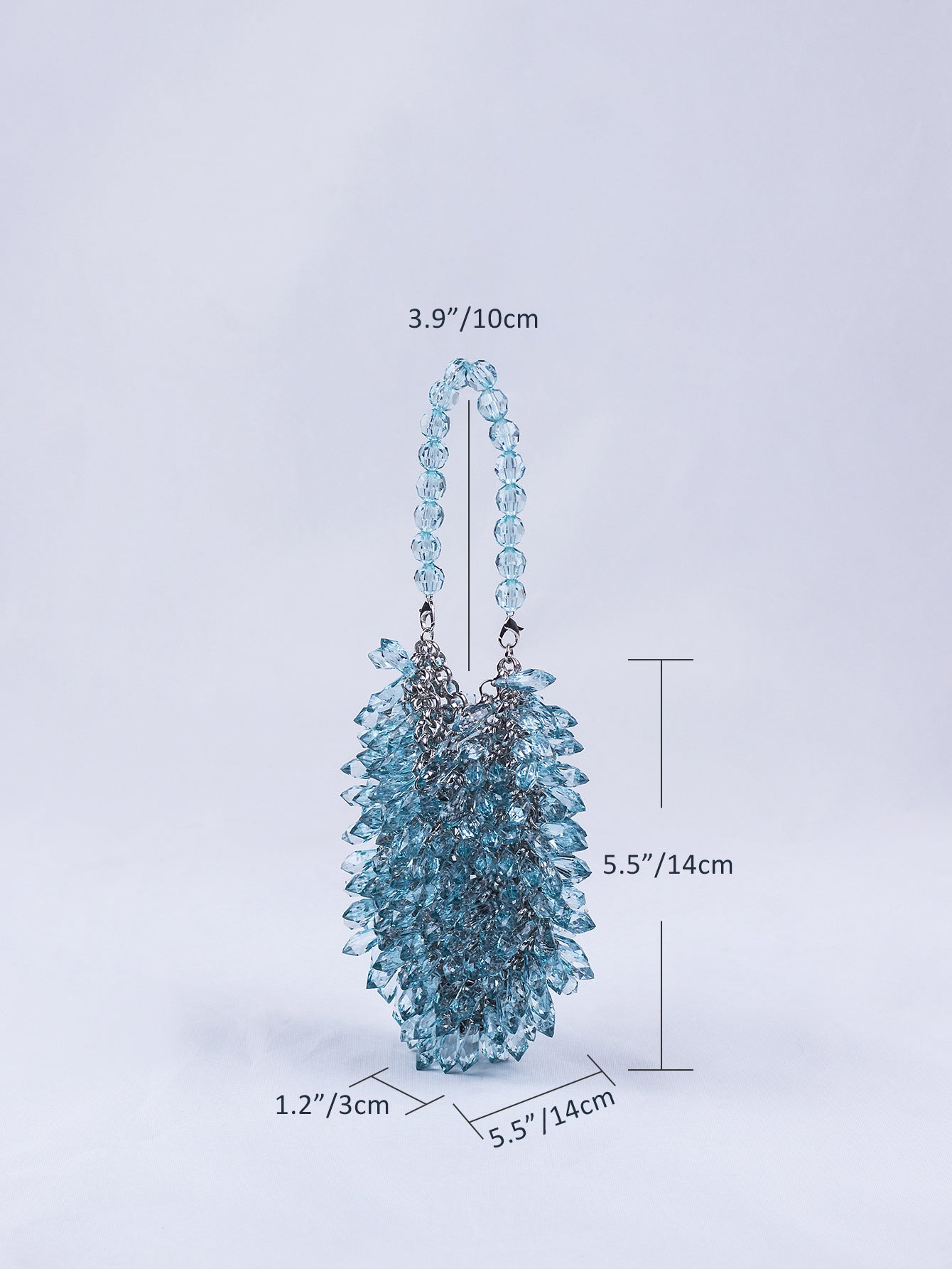 Teardrop Crystal Hollow Handmade Handbag