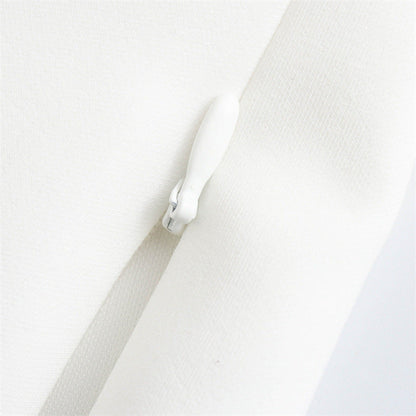 Solid Color Bow Front Backless Halter Top