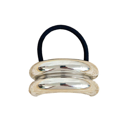 Minimalist Metal Geometric Gold Hair Ties