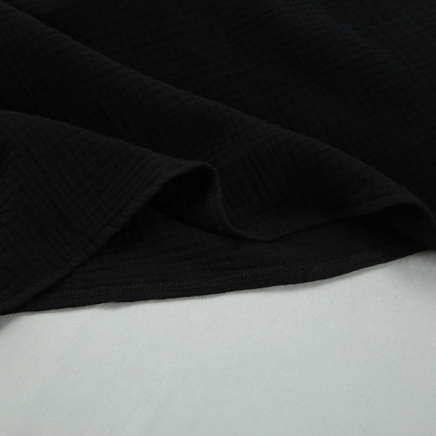 String Shoulder Split  Sleepwear Dress