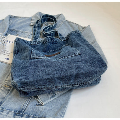 2+ Washed Pocket Demin Shoulder Bags