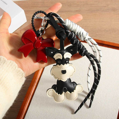 Cute Dog Rope Briaded Keychain Bag Charms