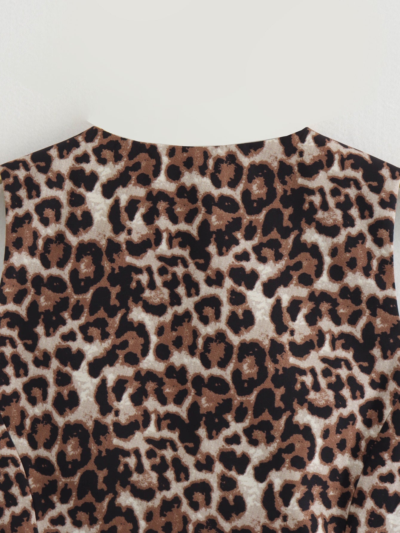 Leopard Print Sexy V-Neck Short Vest
