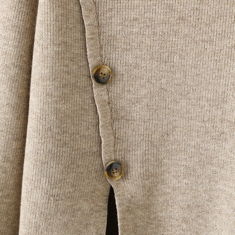 2+ Stand Collar Side Split Knit Sets