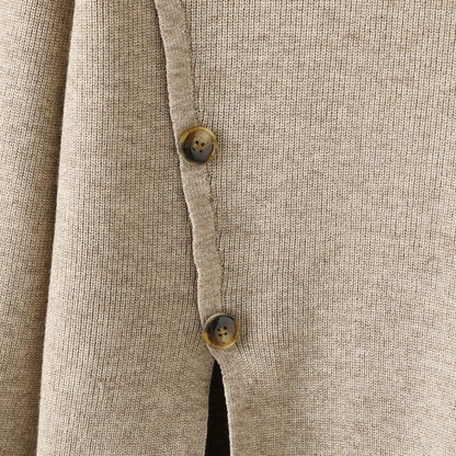 2+ Stand Collar Side Split Knit Sets