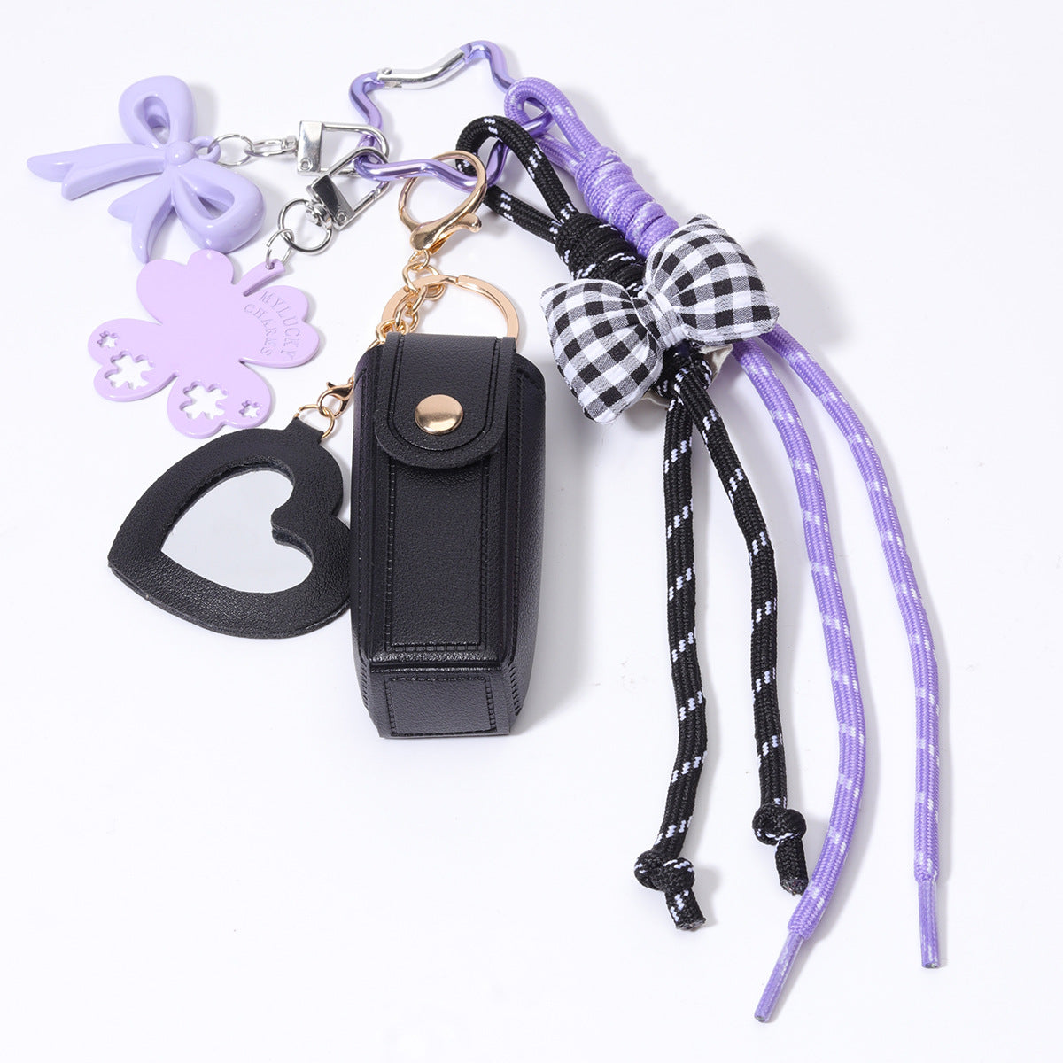 Card Picture Holder Rope Braided Bag Charm
