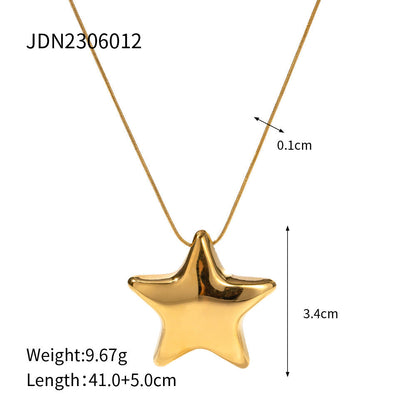 Star Titanium Pendant Necklace