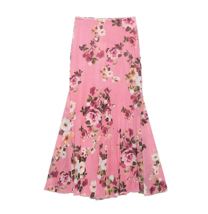 Asymmetrical Spaghetti Strap Top and Skirt Set