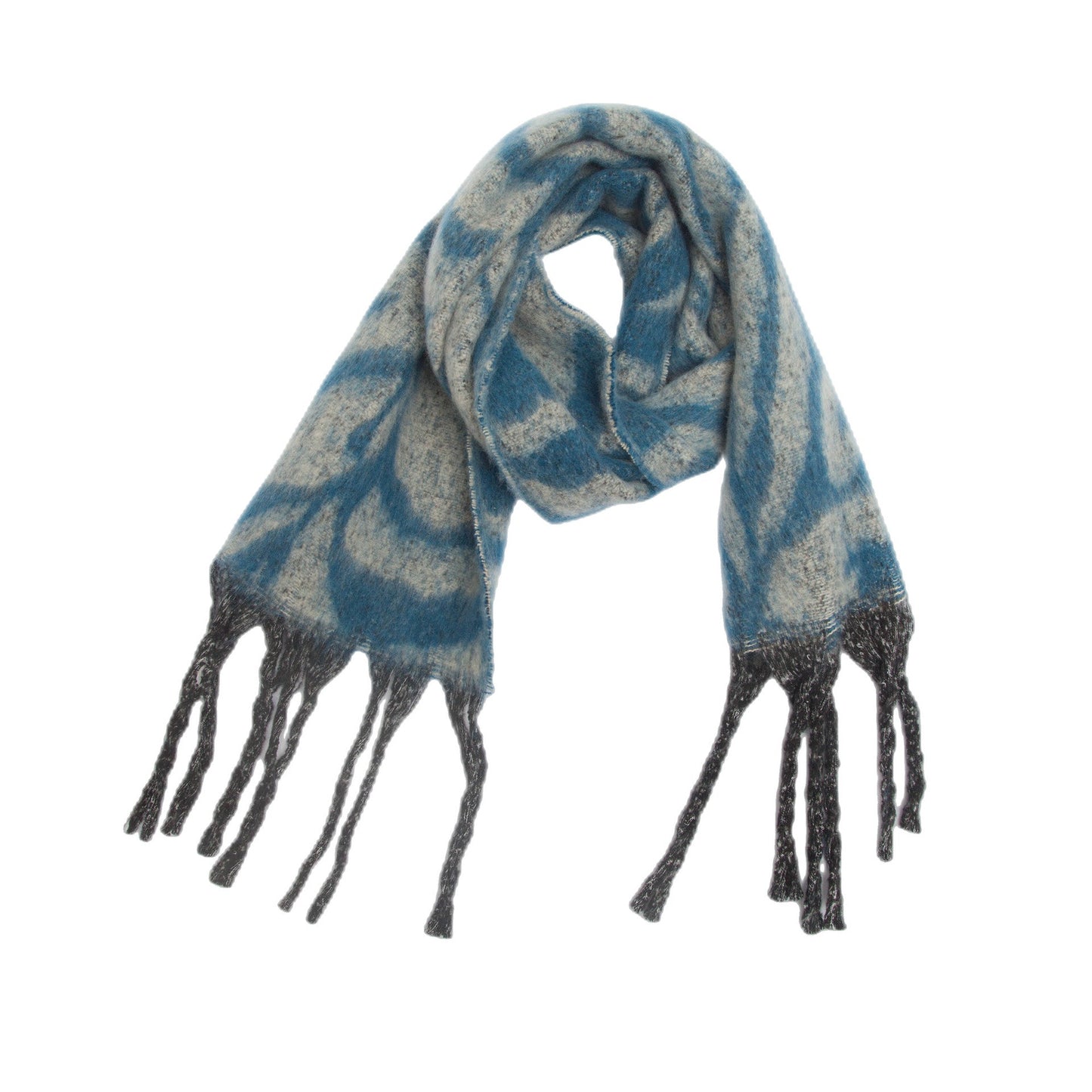 Zebra Print Tassel Scarves