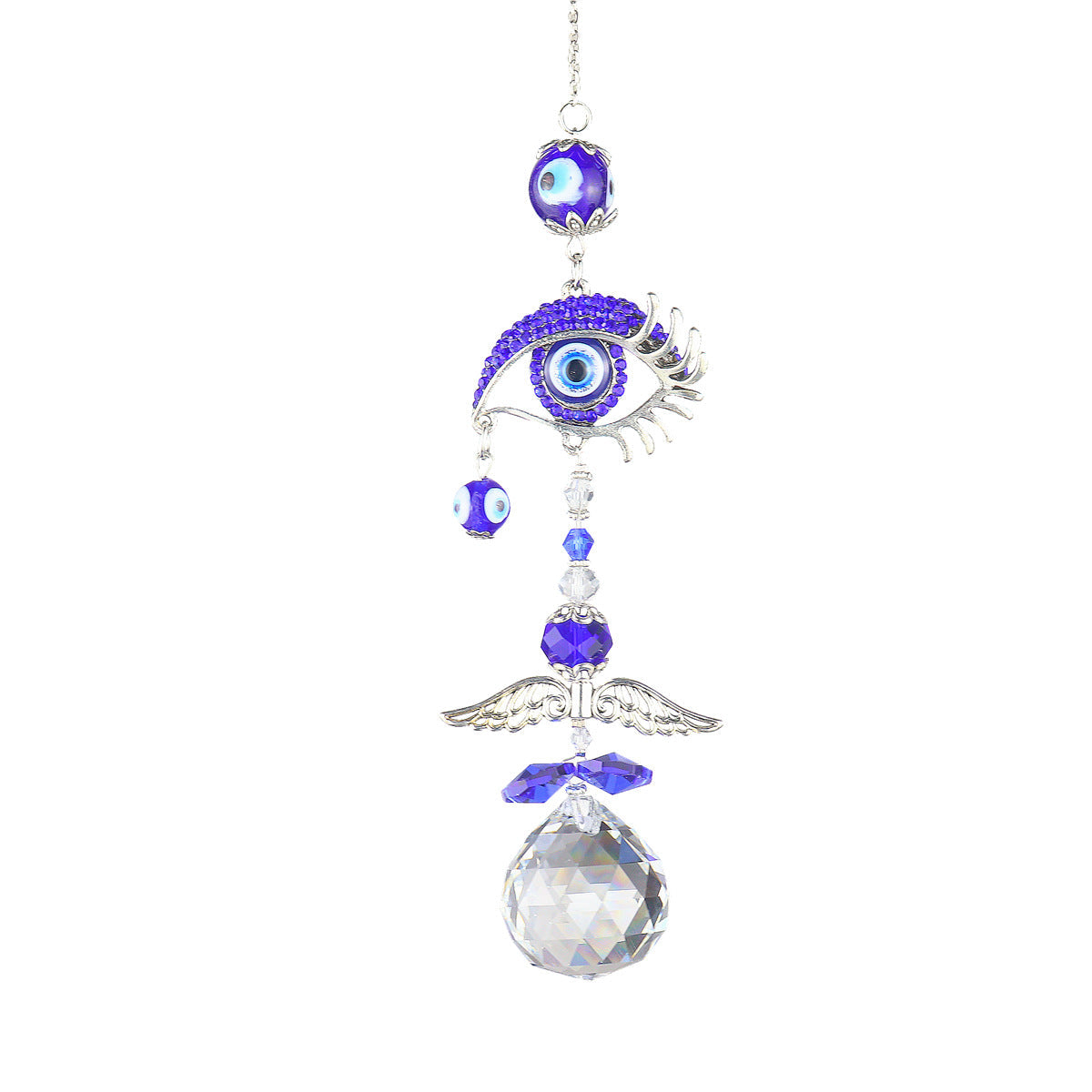 Butterfly Evil Eye Crystal Rhinestone Sumcatcher