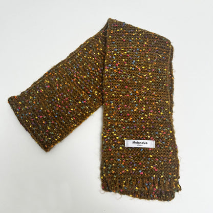 Multicolor Spot Short Knit Warm Scarve