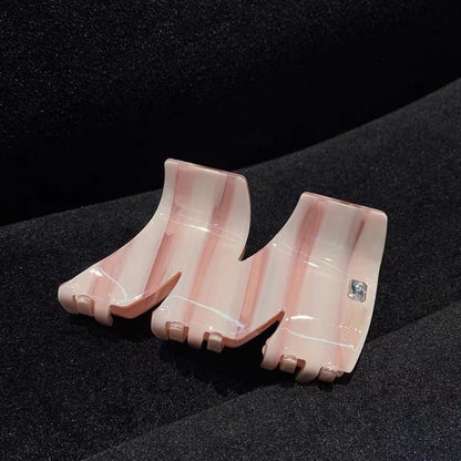 M Shaped Irregular Print Sweet Hair Claws