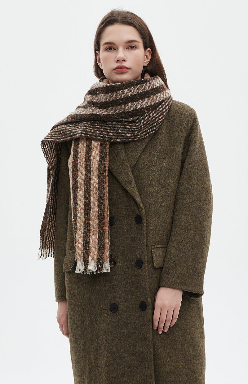 Vintage Stripe Patchwork Scarves