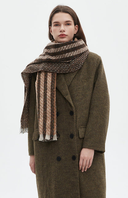 Vintage Stripe Patchwork Scarves