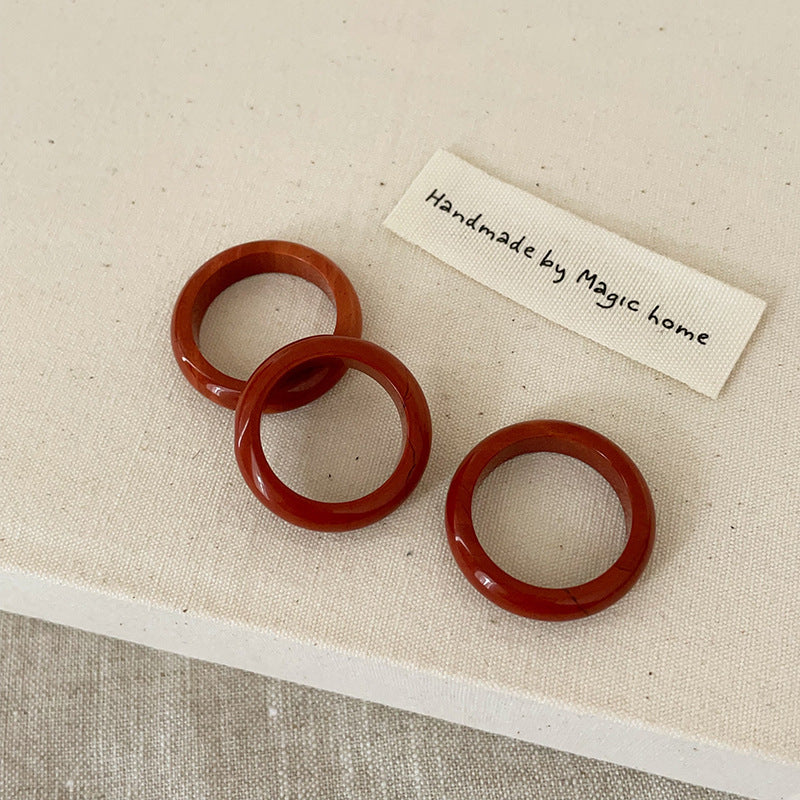 Simple Versatile Natural Crystal Rings