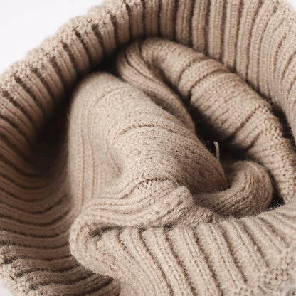 Solid Color Twist Snug Knit Beanie