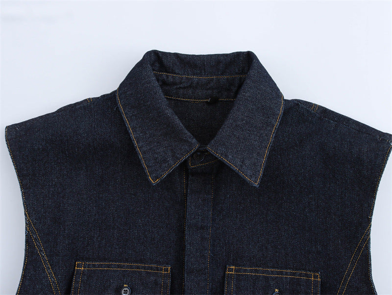 Casual Sleeveless Vest Top and Jean Sets