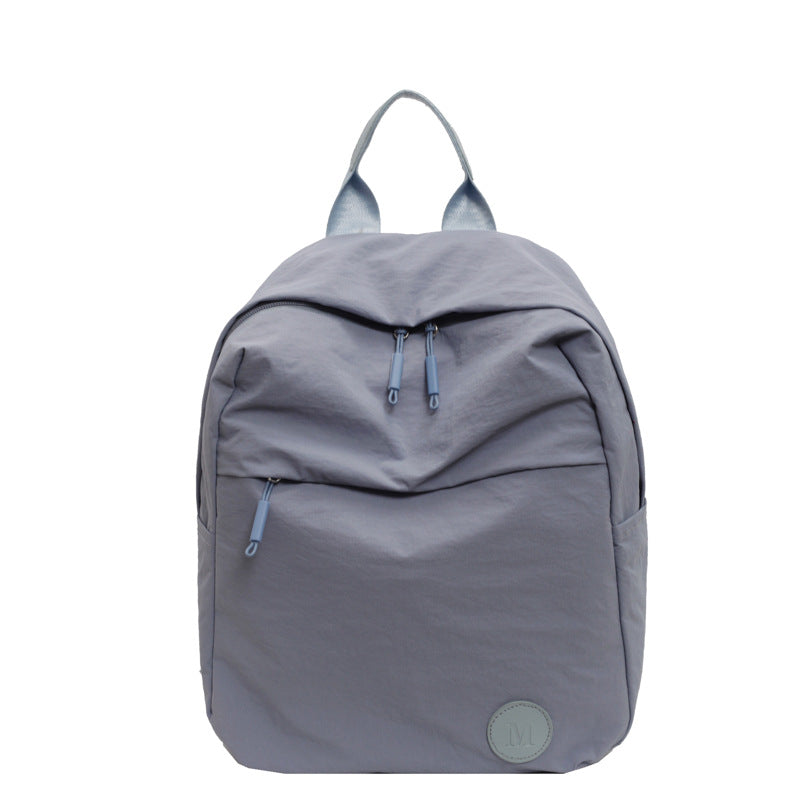 Casual Solid Color Portable Travel Backpack