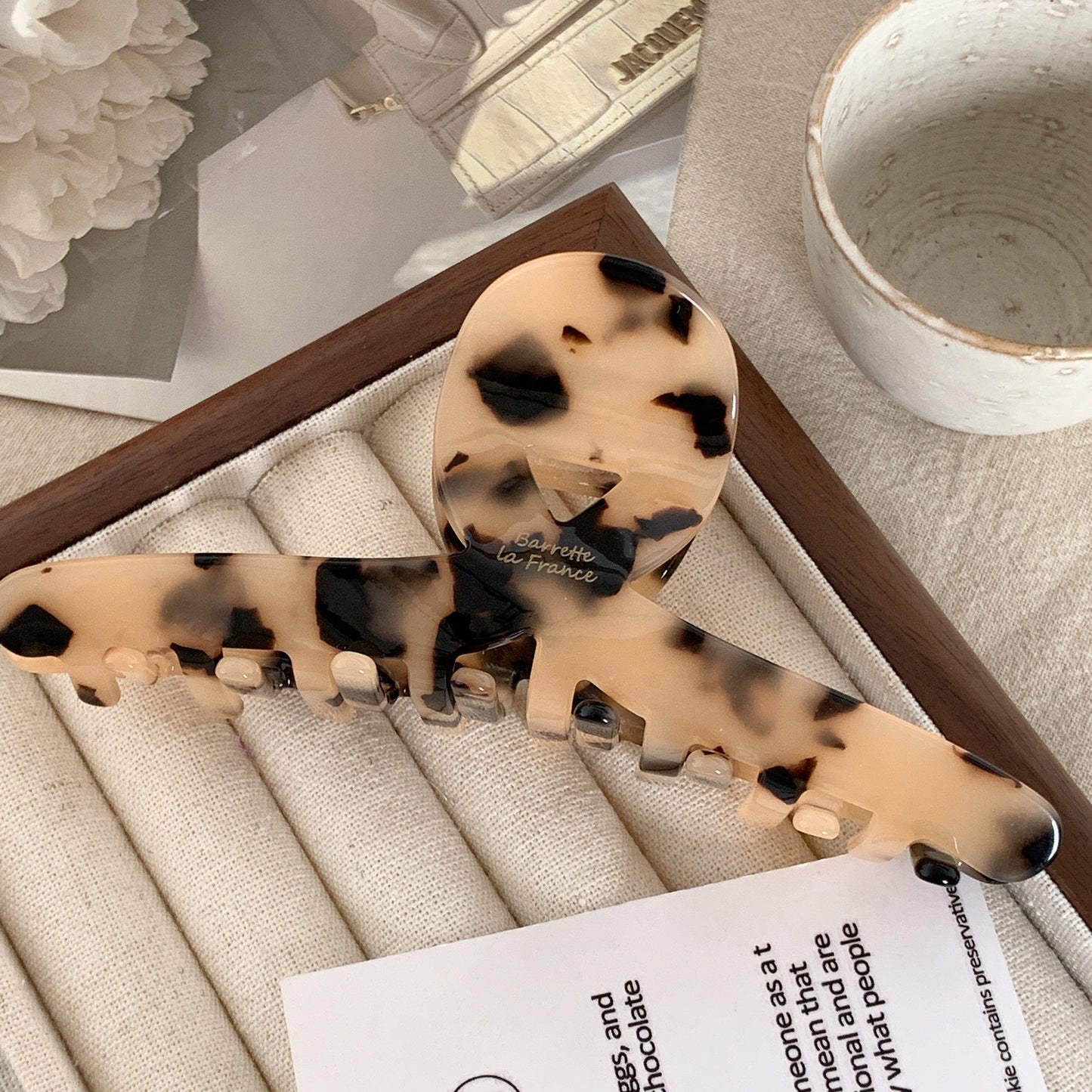 Simple Letter Multicolor Claw Clip