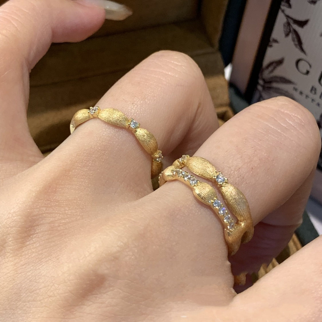 Layered Rhinestone Vintage Elegant Rings