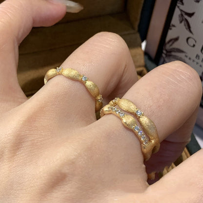 Layered Rhinestone Vintage Elegant Rings