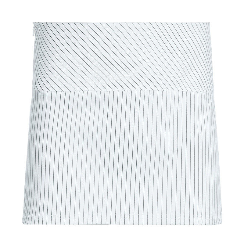 Striped Hip Wrap Slim Mini Skirt