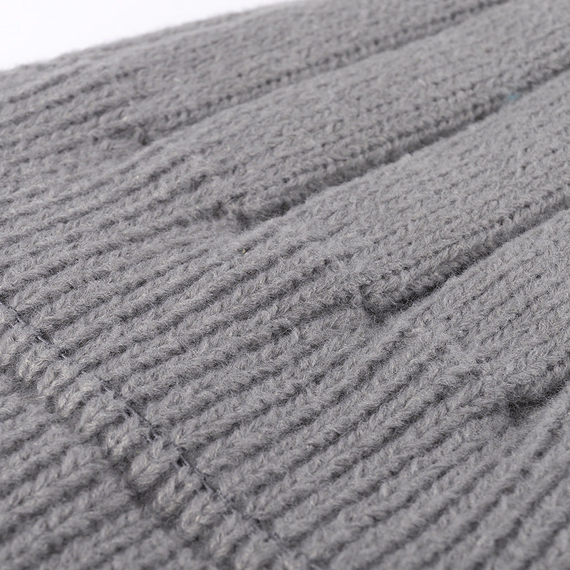 Solid Color Thick Knit Beanie