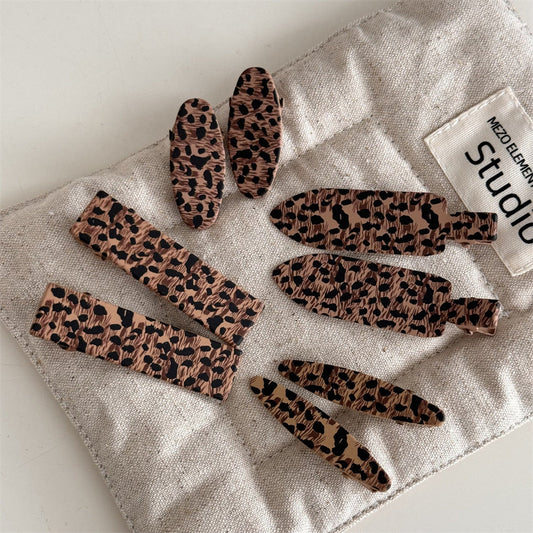 Leopard Simple Vintage Hair Clips