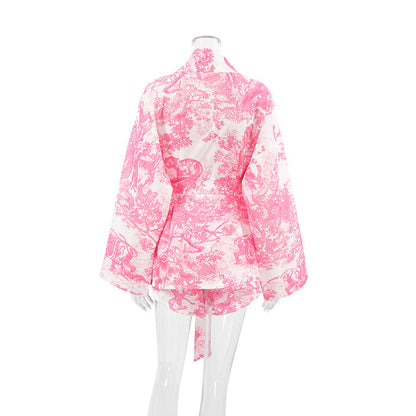 Print Soft Loose Homewear Sets