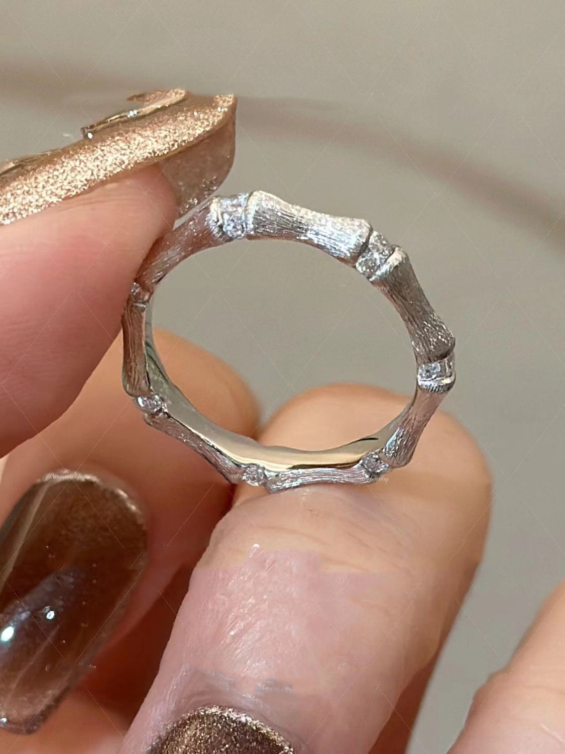 Vintage Simple Rhinestone Adjustable Rings