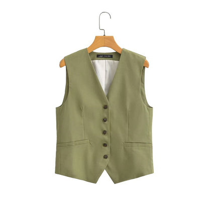 2-Piece Casual Vest Top and Shorts Set