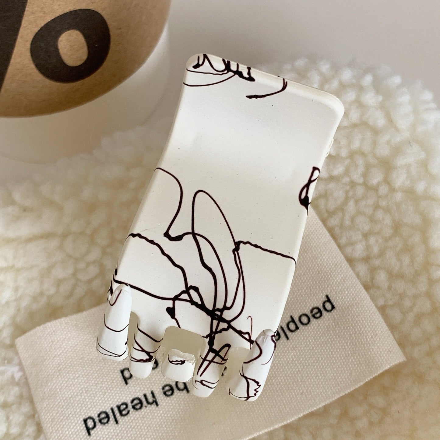 Small Solid Color Claw Clip