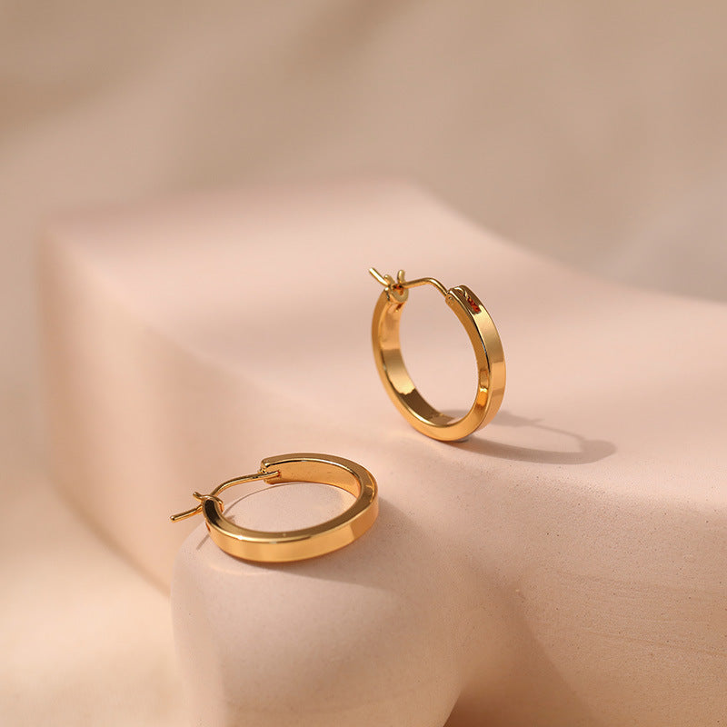 Simple Cool Circle Endless Hoop Earrings