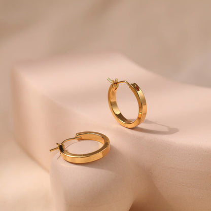 Simple Cool Circle Endless Hoop Earrings
