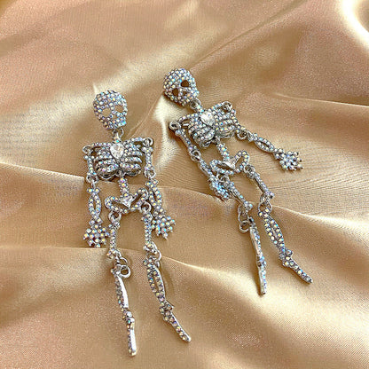 Halloween Shiny Rhinestone Drop Earrings
