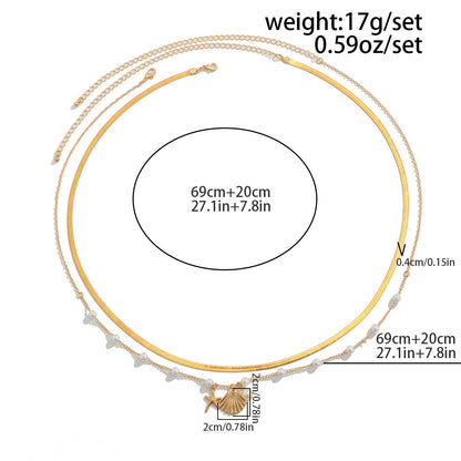 Sexy Snake Chain Pearl Waist Chain