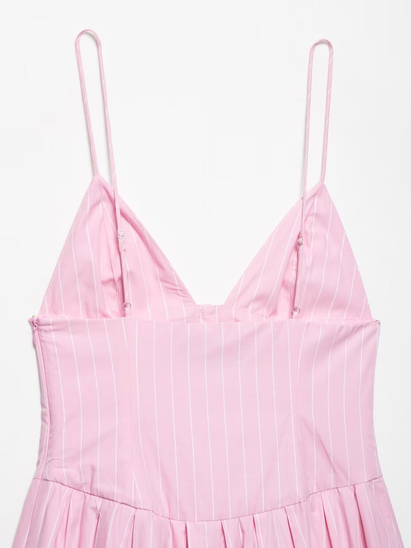 Bow Striped Spaghetti Mini Puffy Dresses