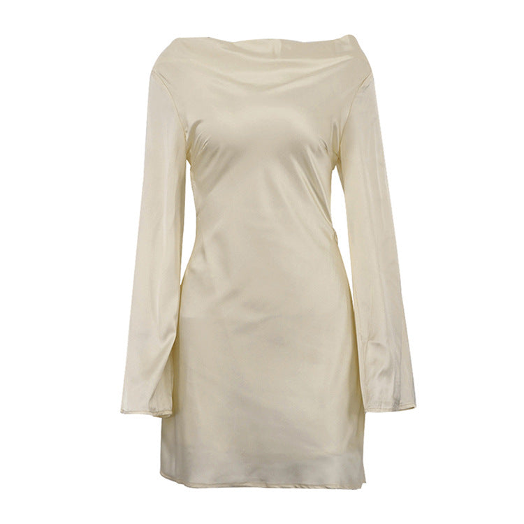 Sexy Backless String A-Line MIni Dress