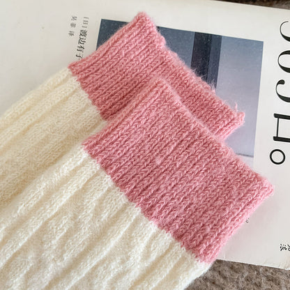 Color Block Twist Warm Thicken Socks