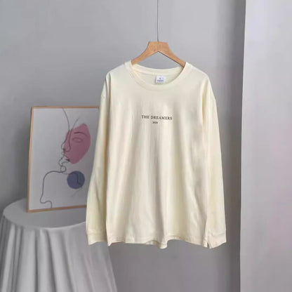 Letter Print Casual Pullover T-Shirt