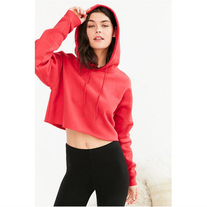 Loose Hooded Short Hoodie