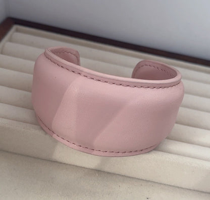 Vintage Leather Wide Open Bracelets