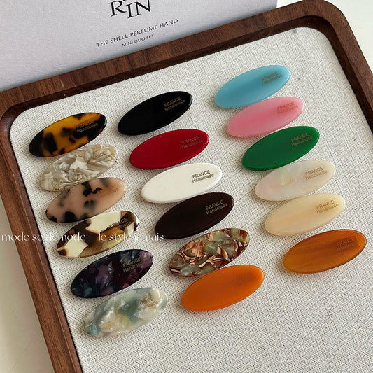 Cute Letter Print Mini Hair Clips