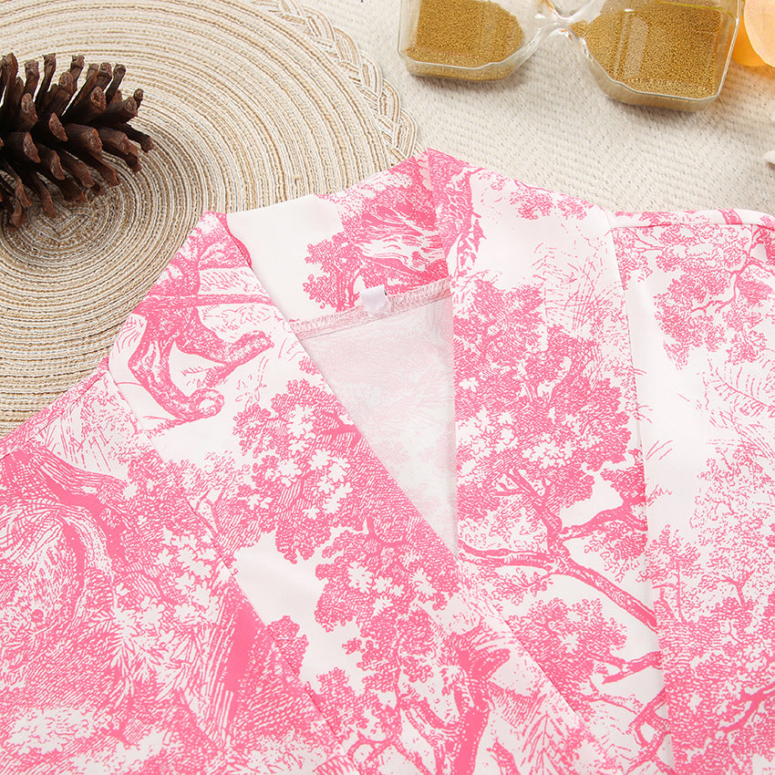 Print Soft Loose Homewear Sets