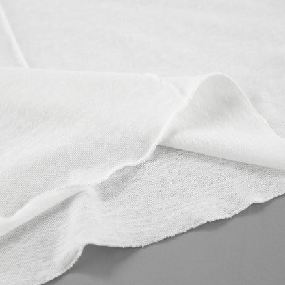 Solid Color Splicing Round Neck Simple Top