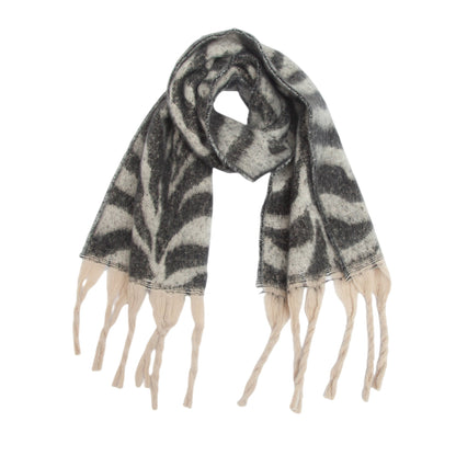 Zebra Print Tassel Scarves